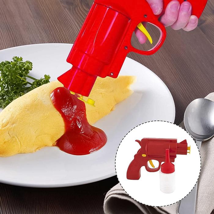 SauceShot — Trigger Ketchup & Sauce Dispenser Gun, Refillable