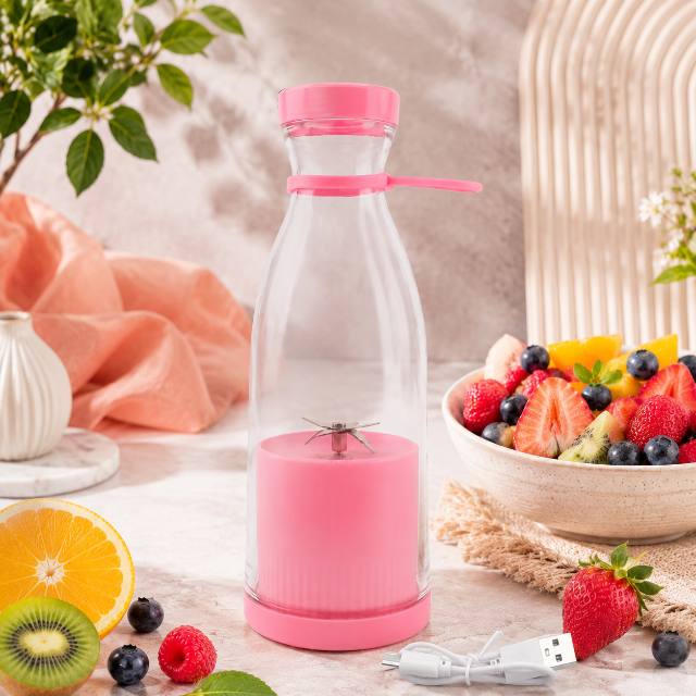 NutriBlend — Portable USB Rechargeable Blender, 420ml, 6 Blades