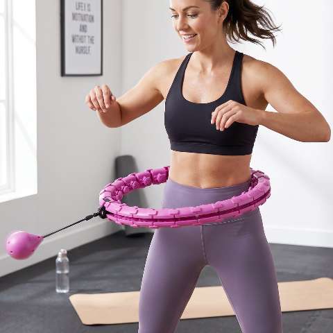 FlexFit — Smart Weighted Hula Hoop with Massage Ball, Detachable