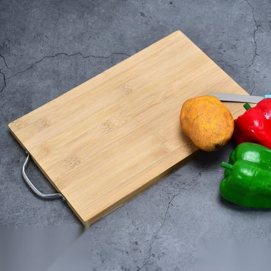 ChopBoard — Thick Bamboo Kitchen Chopping Board with Handle, 33 x 20cm