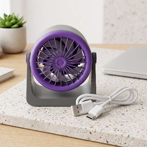 BreezeTilt — Personal Desktop Air Circulation Fan, USB Powered