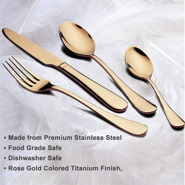 Flatware — 24-Piece Stainless Steel Cutlery Set with Gift Box
