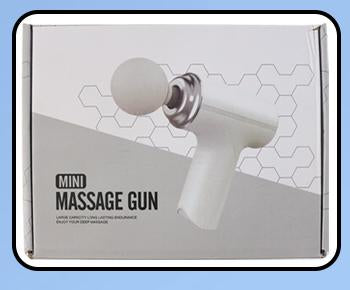 PowerRelax Mini Massage Gun – Portable Deep Tissue Percussion Massager with 4 Attachment Heads