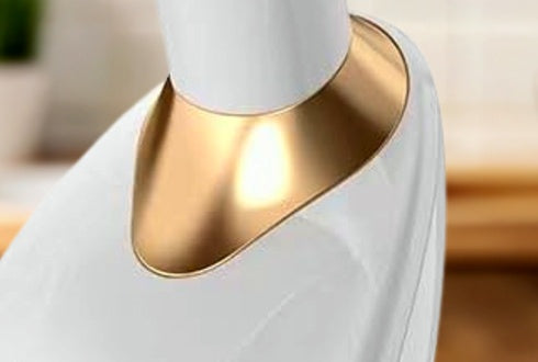 NeckSculpt Gold EMS Neck & Face Massager – Anti-Wrinkle Skin Tightening Wand