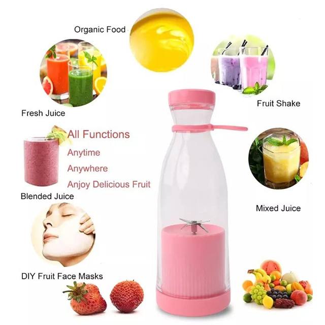 NutriBlend — Portable USB Rechargeable Blender, 420ml, 6 Blades